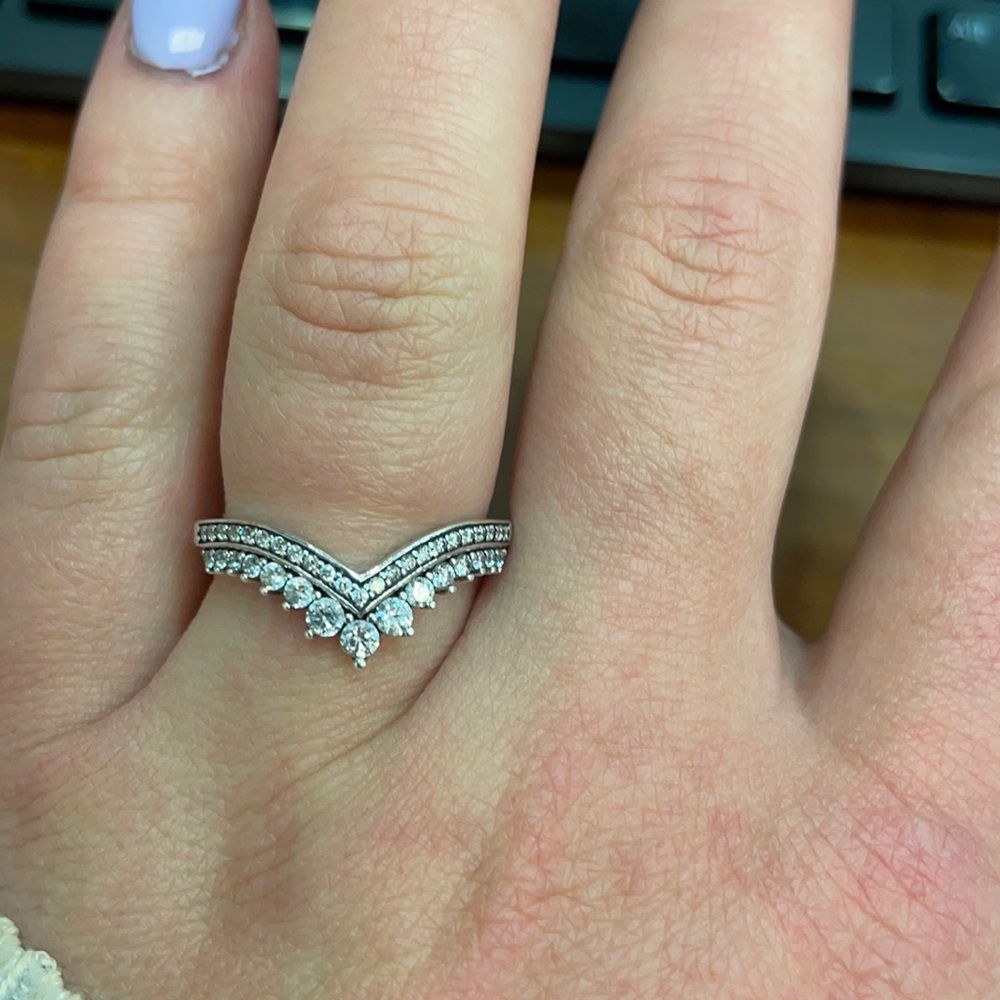 Size 9 Pandora wishbone ring